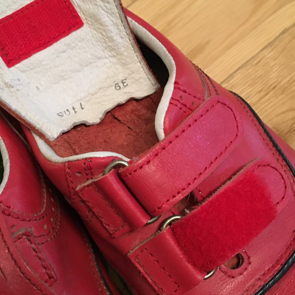 Copenhagen Shoes EU 39 Red Leather Kiltie Oxfords Flap Fringe Retro - Picture 7 of 8